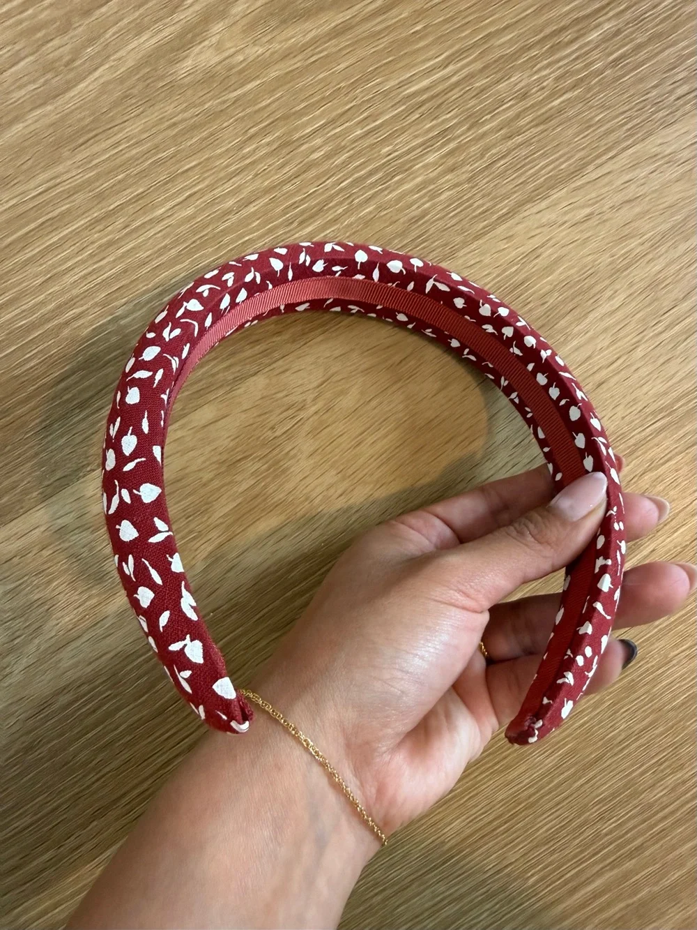 Target Red Patterned Padded Headband